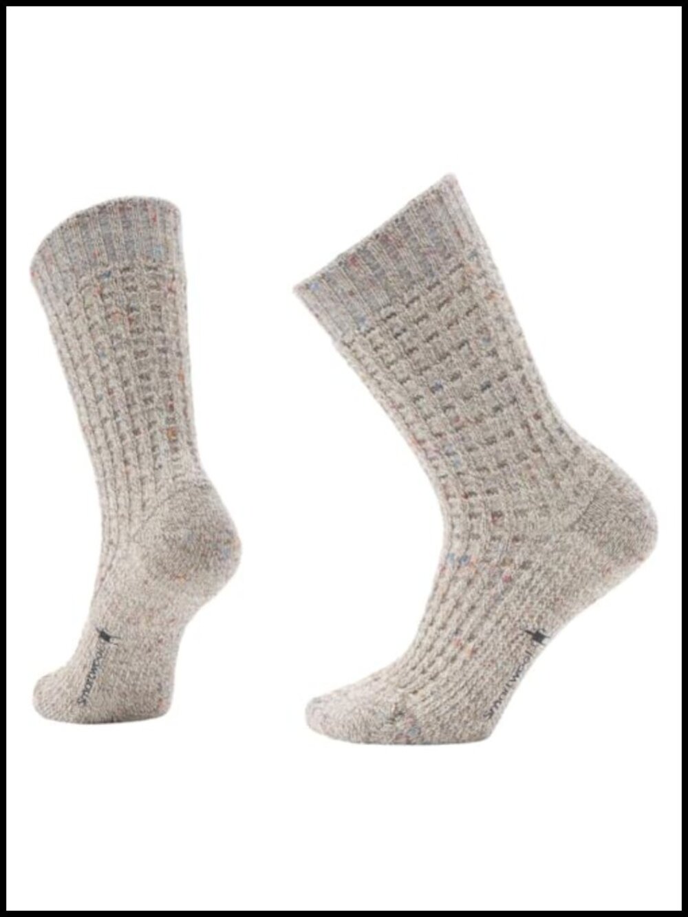 Smartwool Everyday Waffle Press Crew Socks Sweater Feel Hiking Yoga Adult